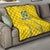 Custom Ukraine Football Quilt Come On Zbirna Yellow Version