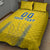 Custom Ukraine Football Quilt Bed Set Come On Zbirna Yellow Version