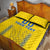 Custom Ukraine Football Quilt Bed Set Come On Zbirna Yellow Version