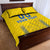 Custom Ukraine Football Quilt Bed Set Come On Zbirna Yellow Version