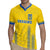 Custom Ukraine Football Rugby Jersey Come On Zbirna Yellow Version