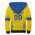 Custom Ukraine Football Sherpa Hoodie Come On Zbirna Yellow Version