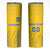 Custom Ukraine Football Skinny Tumbler Come On Zbirna Yellow Version