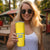 Custom Ukraine Football Skinny Tumbler Come On Zbirna Yellow Version