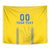 Custom Ukraine Football Tapestry Come On Zbirna Yellow Version