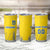 Custom Ukraine Football Tumbler Cup Come On Zbirna Yellow Version