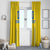 Custom Ukraine Football Window Curtain Come On Zbirna Yellow Version