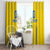 Custom Ukraine Football Window Curtain Come On Zbirna Yellow Version