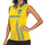 Custom Ukraine Football Women Sleeveless Polo Shirt Come On Zbirna Yellow Version