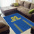 Custom Ukraine Football Area Rug Come On Zbirna Blue Version