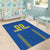 Custom Ukraine Football Area Rug Come On Zbirna Blue Version