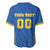 Custom Ukraine Football Baseball Jersey Come On Zbirna Blue Version