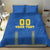 Custom Ukraine Football Bedding Set Come On Zbirna Blue Version