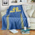 Custom Ukraine Football Blanket Come On Zbirna Blue Version