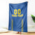 Custom Ukraine Football Blanket Come On Zbirna Blue Version