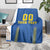 Custom Ukraine Football Blanket Come On Zbirna Blue Version