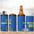 Custom Ukraine Football 4 in 1 Can Cooler Tumbler Come On Zbirna Blue Version