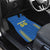 Custom Ukraine Football Car Mats Come On Zbirna Blue Version