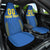 Custom Ukraine Football Car Seat Cover Come On Zbirna Blue Version