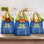 Custom Ukraine Football Grocery Bag Come On Zbirna Blue Version