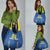 Custom Ukraine Football Grocery Bag Come On Zbirna Blue Version