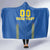 Custom Ukraine Football Hooded Blanket Come On Zbirna Blue Version