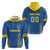 Custom Ukraine Football Hoodie Come On Zbirna Blue Version