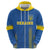 Custom Ukraine Football Hoodie Come On Zbirna Blue Version