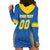 Custom Ukraine Football Hoodie Dress Come On Zbirna Blue Version