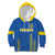 Custom Ukraine Football Kid Hoodie Come On Zbirna Blue Version