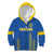 Custom Ukraine Football Kid Hoodie Come On Zbirna Blue Version