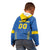 Custom Ukraine Football Kid Hoodie Come On Zbirna Blue Version