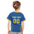 Custom Ukraine Football Kid T Shirt Come On Zbirna Blue Version