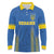 Custom Ukraine Football Long Sleeve Polo Shirt Come On Zbirna Blue Version