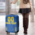 Custom Ukraine Football Luggage Cover Come On Zbirna Blue Version