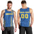 Custom Ukraine Football Men Tank Top Come On Zbirna Blue Version