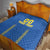 Custom Ukraine Football Quilt Come On Zbirna Blue Version