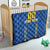 Custom Ukraine Football Quilt Come On Zbirna Blue Version