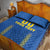 Custom Ukraine Football Quilt Bed Set Come On Zbirna Blue Version