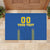 Custom Ukraine Football Rubber Doormat Come On Zbirna Blue Version