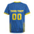 Custom Ukraine Football Rugby Jersey Come On Zbirna Blue Version