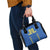 Custom Ukraine Football Shoulder Handbag Come On Zbirna Blue Version