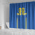 Custom Ukraine Football Shower Curtain Come On Zbirna Blue Version