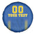 Custom Ukraine Football Spare Tire Cover Come On Zbirna Blue Version