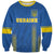 Custom Ukraine Football Sweatshirt Come On Zbirna Blue Version