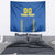 Custom Ukraine Football Tapestry Come On Zbirna Blue Version