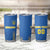 Custom Ukraine Football Tumbler Cup Come On Zbirna Blue Version