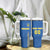 Custom Ukraine Football Tumbler With Handle Come On Zbirna Blue Version