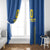 Custom Ukraine Football Window Curtain Come On Zbirna Blue Version