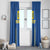 Custom Ukraine Football Window Curtain Come On Zbirna Blue Version